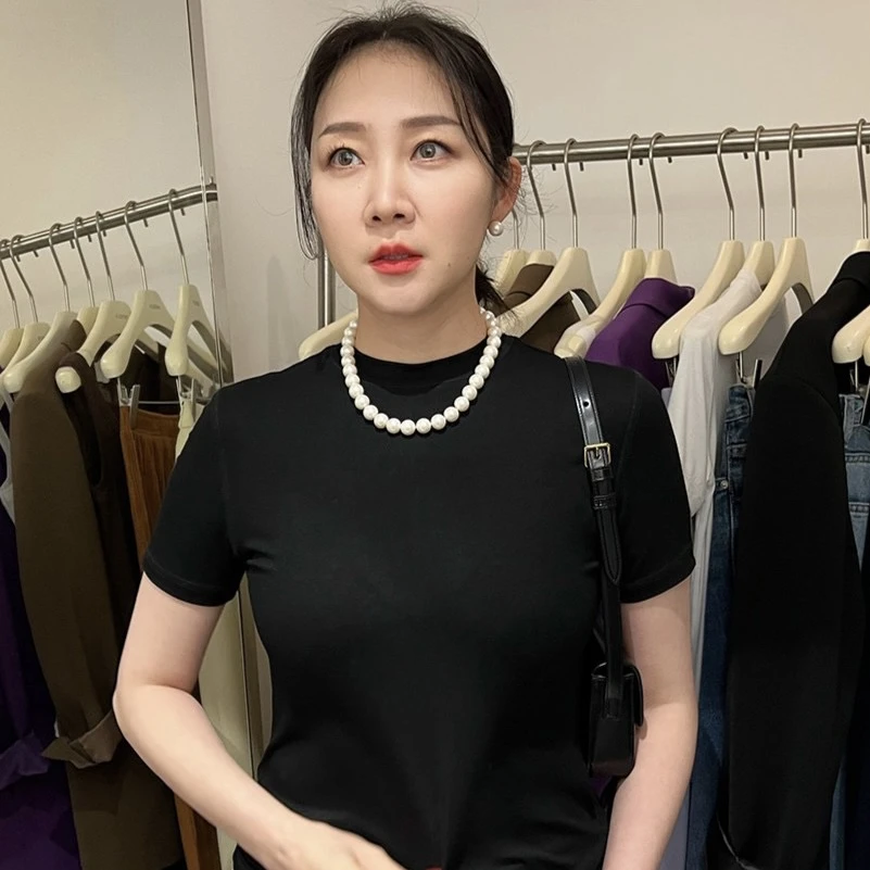 项链 Widelia老板娘同款法式大珠珠项链