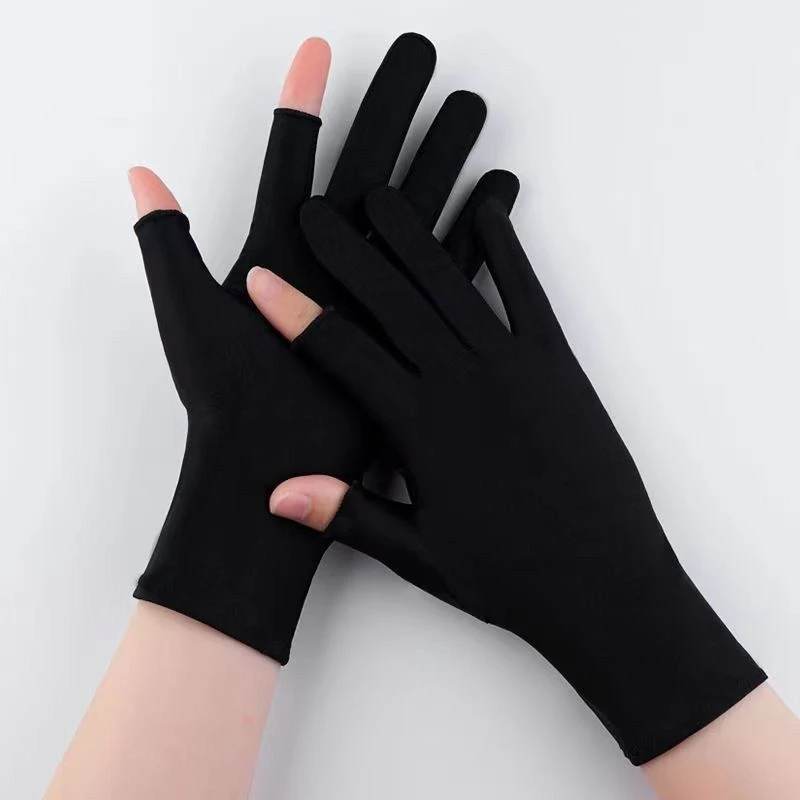 露二指三指手套采摘冬季触屏耐磨工作打包男女薄款劳保线保暖手套