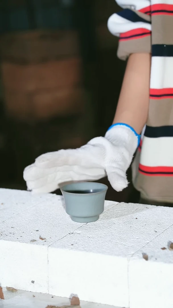 【闪购商品】jy九道宝瓷仿古釉手工主人杯