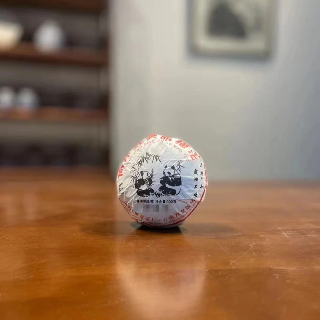 2021年 倚邦熊猫沱 普洱茶 生茶 100克/沱