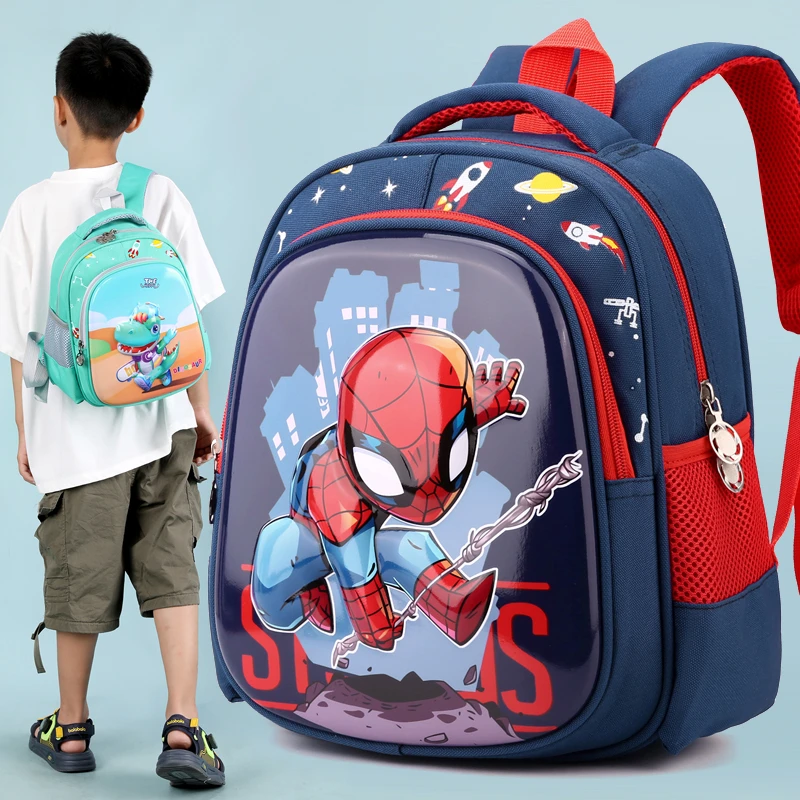 幼儿园书包小中班护脊透气超轻男生蜘蛛侠书包2-3-4-5岁潮流背包