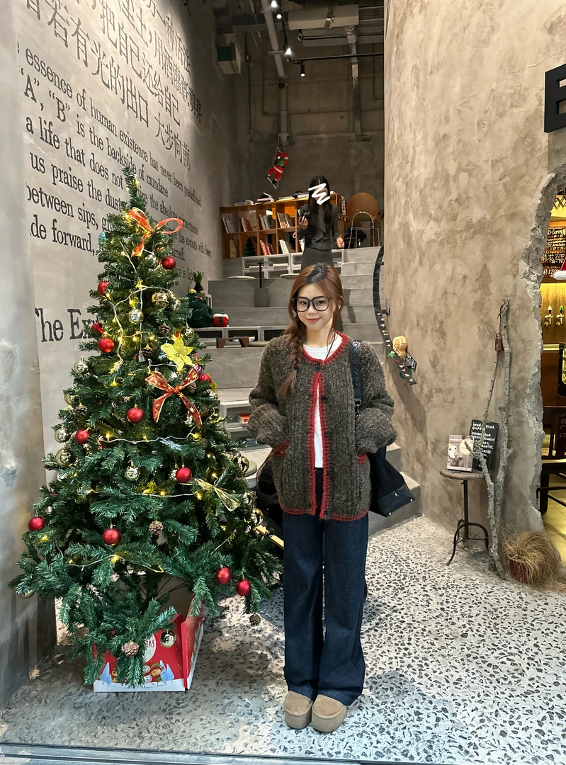 京元珍一一清清清！设计感纽扣开衫针织休闲外套毛衣情侣慵懒风