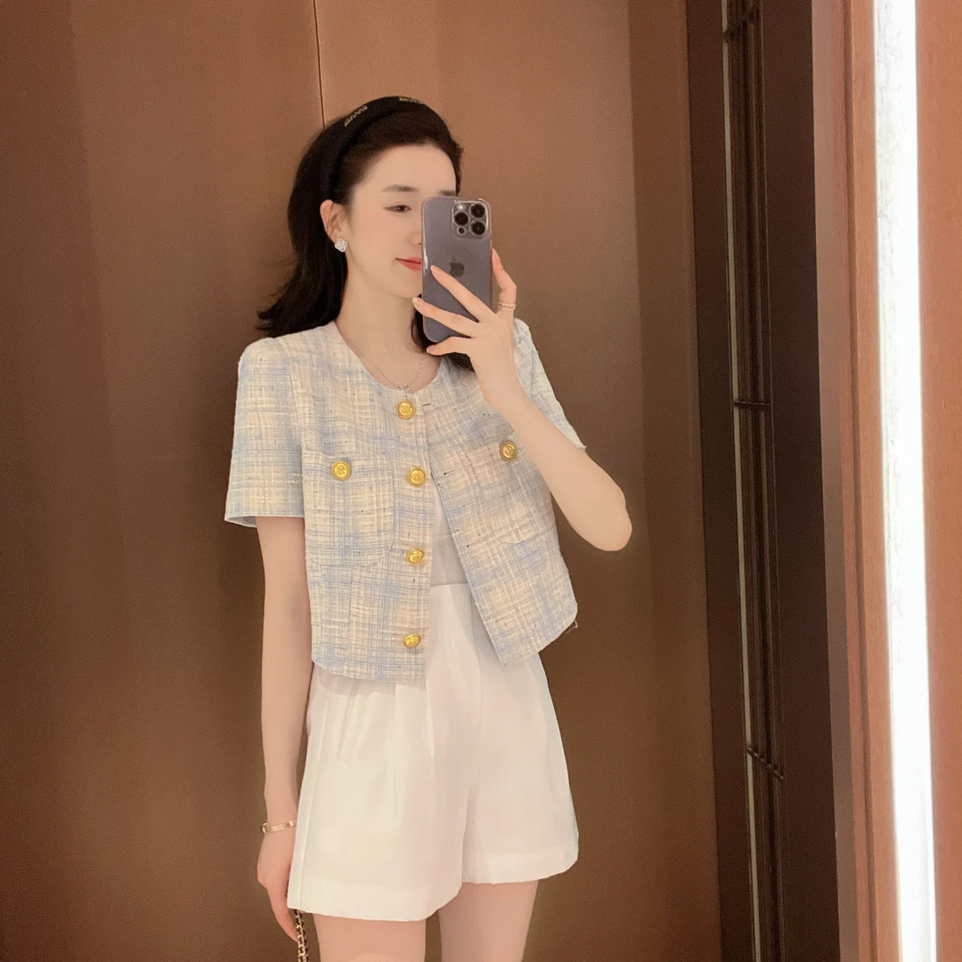 【大静静】精致小香风夏季短上衣