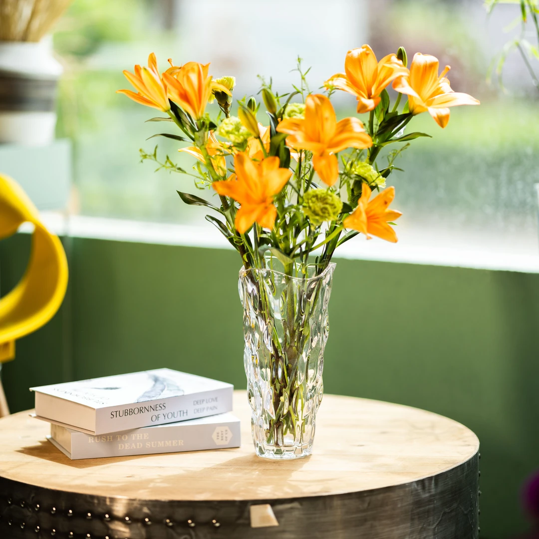 浪漫七夕礼家居高颜值波西米亚轻奢高级感透明玻璃花瓶鲜切送礼