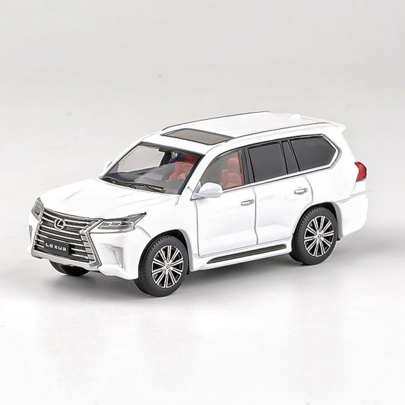 JKM 1:64合金车模LX570迷你轿车仿真微缩汽车模型收藏摆件