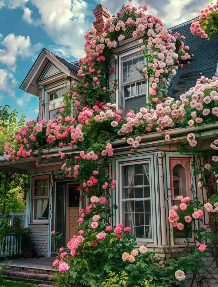 爬藤蔷薇浓香型四季开花耐寒耐热