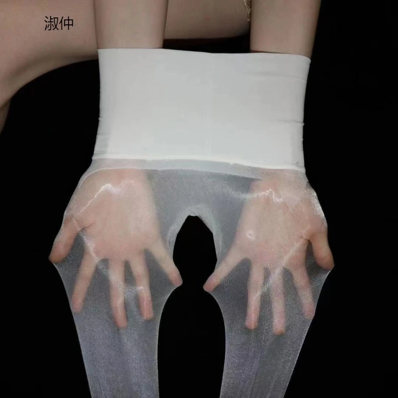 .360无缝带脚型薄款5D极光袜白色黑色肤色灰色(穿到80-150斤)