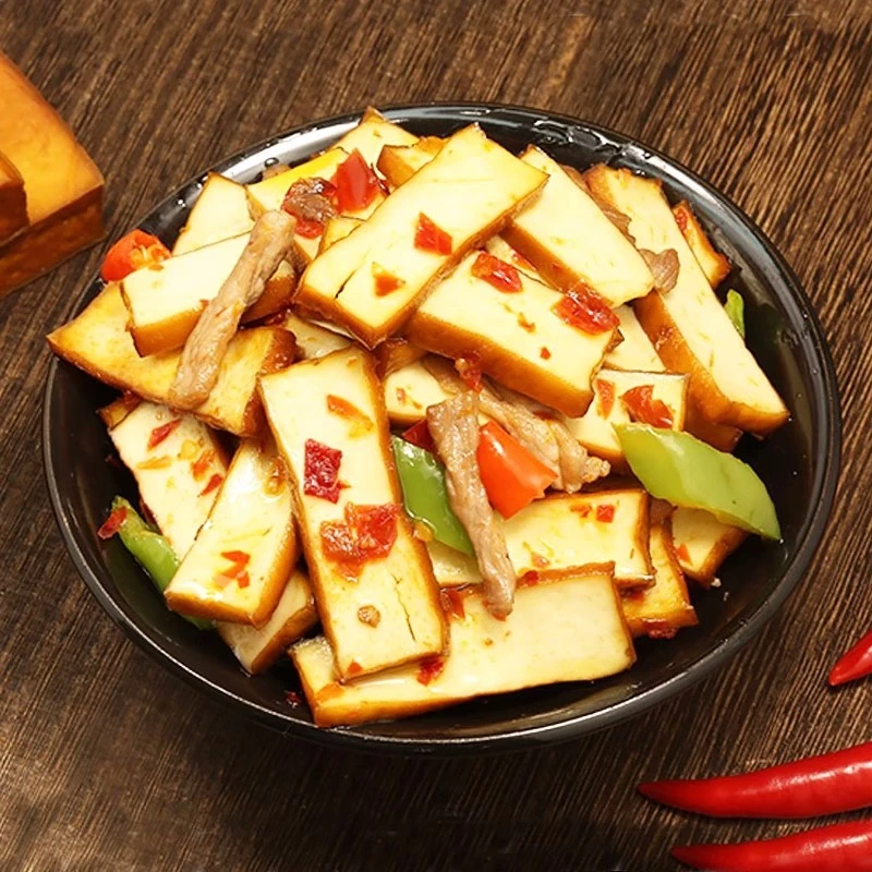 陕西汉中特产黄官烟熏/卤味豆腐干手工自制石磨豆腐麻辣豆腐干