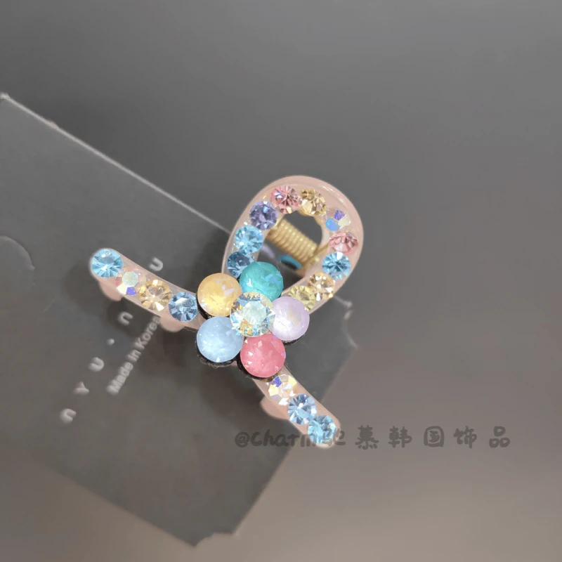 韩版施家水晶小抓夹韩版刘海夹百搭小夹子时尚可爱公主头发夹头饰