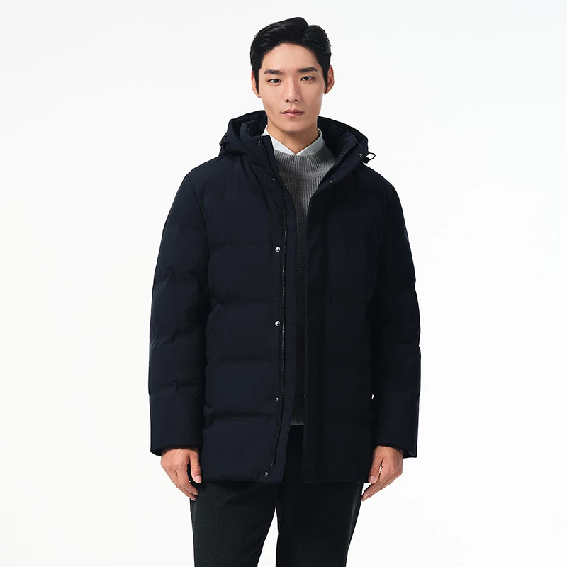 【粉丝专属】坦博尔运动冬季可脱卸帽中长款秋冬羽绒服TF236507