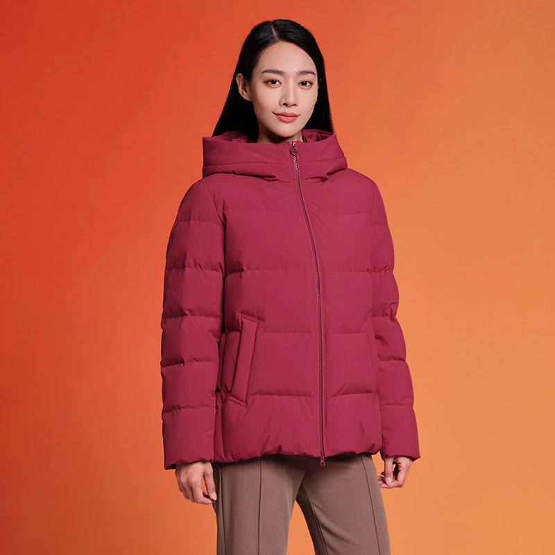 【子薇专享】坦博尔女短款连帽妈妈宽松保暖羽绒服
