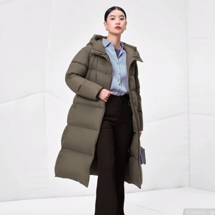 【大叔专享】坦博尔过膝系带连帽鹅绒服加厚保暖TW236868