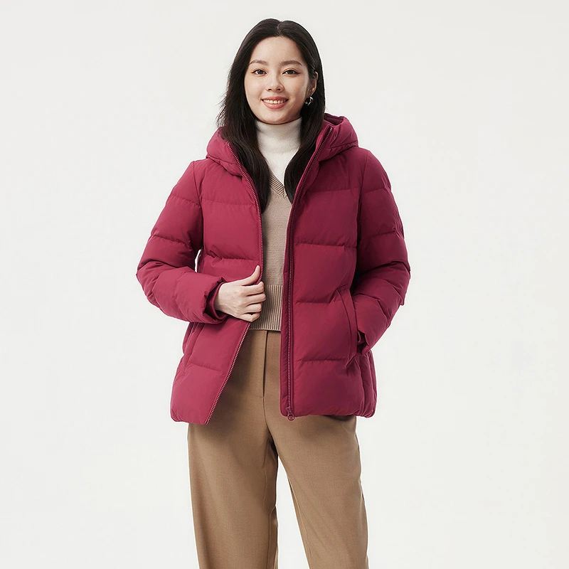 【子薇专享】坦博尔暖经典系列羽绒服短款连帽