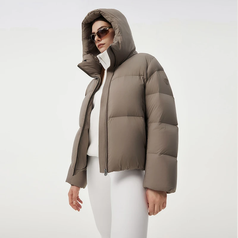 【达人专属】坦博尔布朗尼加厚保暖百搭面包羽绒服TBF530336Z