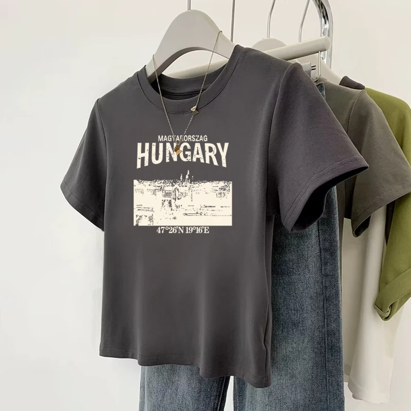 纯棉短袖t恤女薄款夏季韩版潮宽松正肩圆领半袖女士体恤上衣百搭