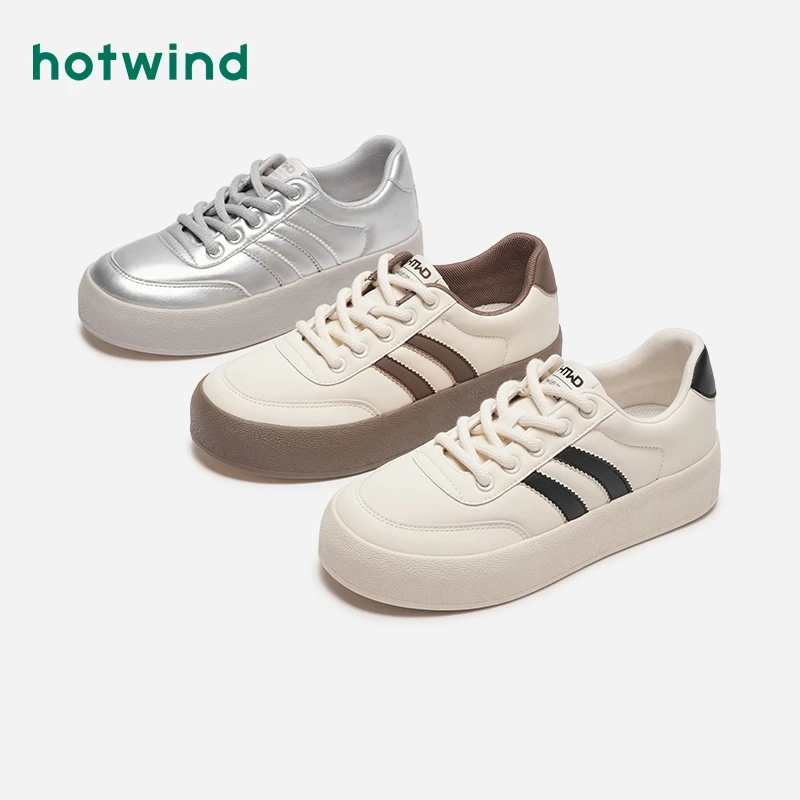 热风2024年秋季新款女士时尚休闲鞋H14W4740