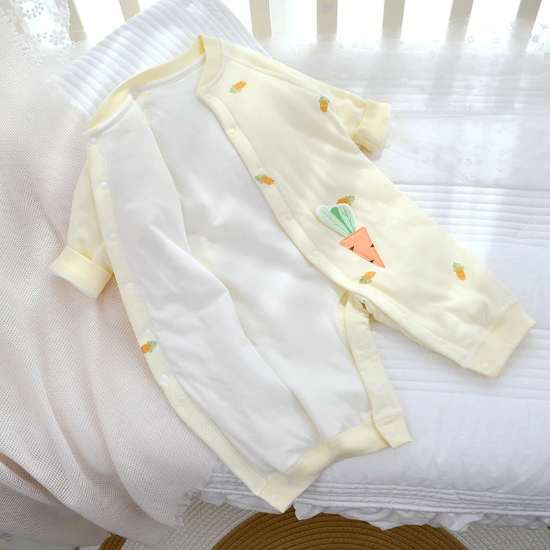 40克宝宝夹棉连体衣秋冬保暖外出服连身衣哈衣男女婴儿加棉爬爬服