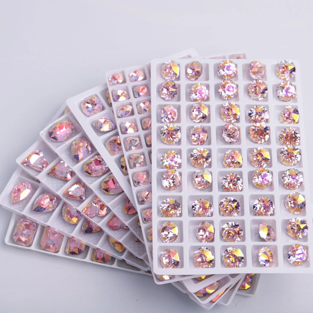 六艺【同色】爆闪混形混大小美甲钻