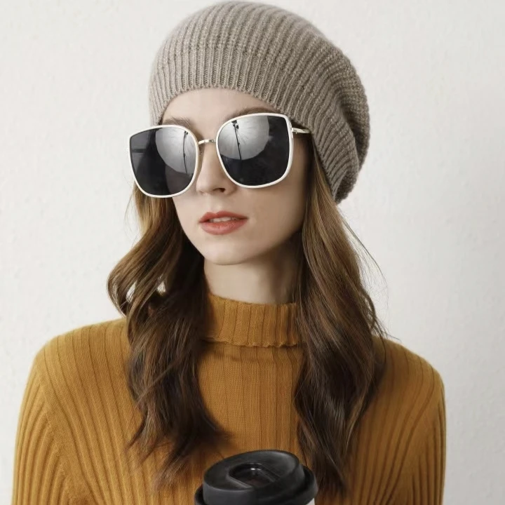 元宝针双股时尚简约风美女冬天暖和潇洒贝雷帽帽克重70克长27高10