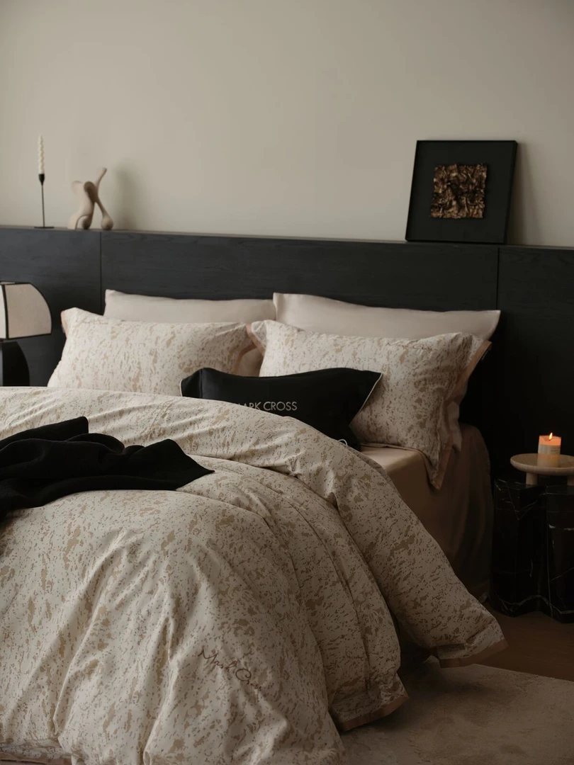 【玛洛驰黄金棉】极昼星环 艺术格调印花款长绒棉四件套