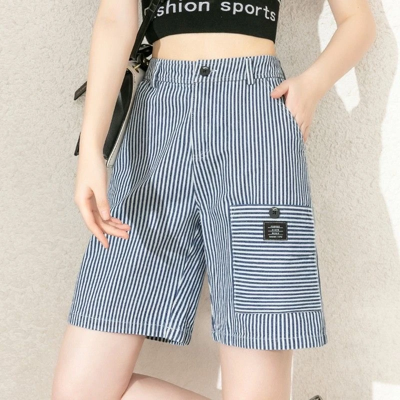 夏季时尚休闲裤五分九分薄款短裤小个子宽松阔腿百搭显瘦哈伦裤潮