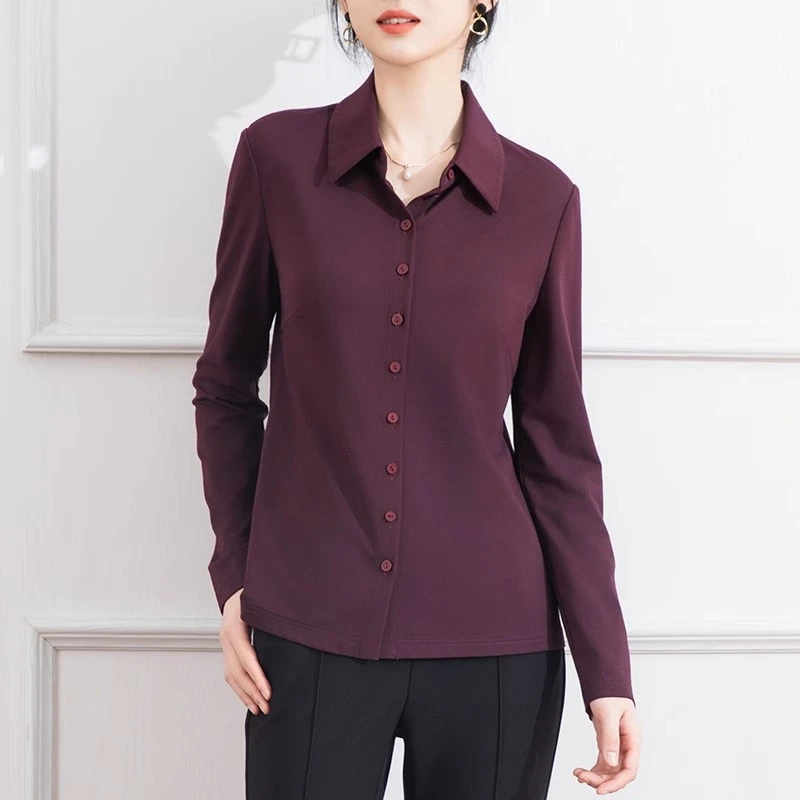 23472-4 2025年新款衬衫女通勤风格女上衣时尚气质衬衣设计感洋气