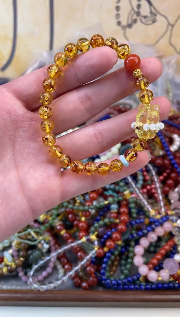 【闪购商品】琥珀（花珀）手链未镶嵌561