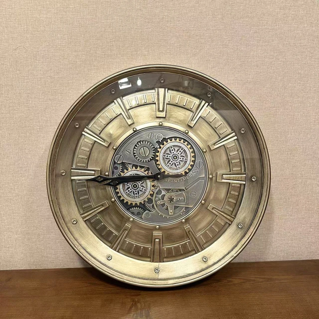 BORCH/博瑞奇铁艺齿轮挂钟空间装饰摆件（07008）