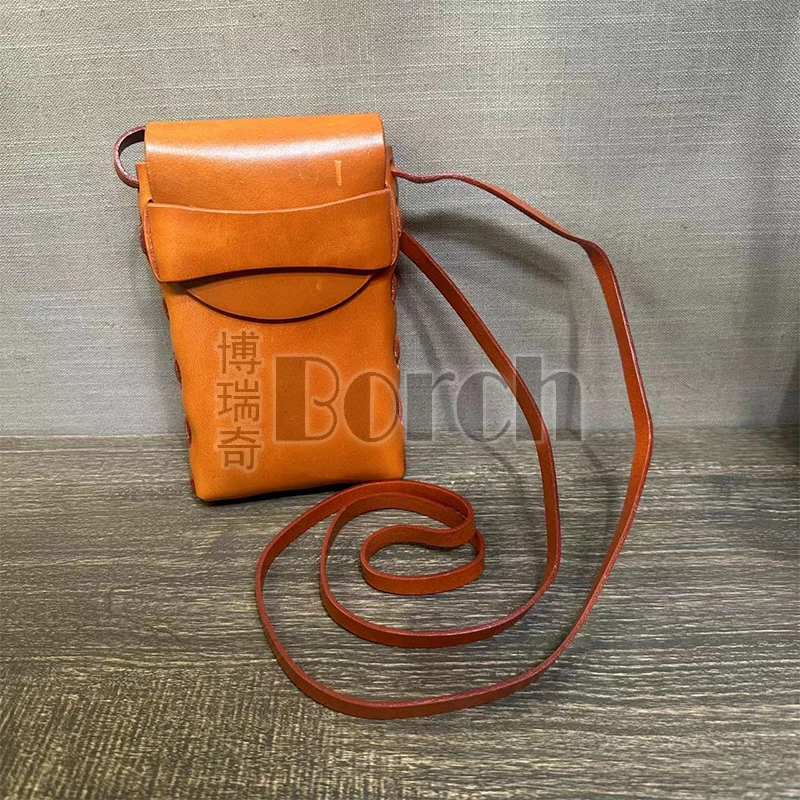 BORCH/博瑞奇油蜡皮挎包手机包装饰摆件摆件（07507）