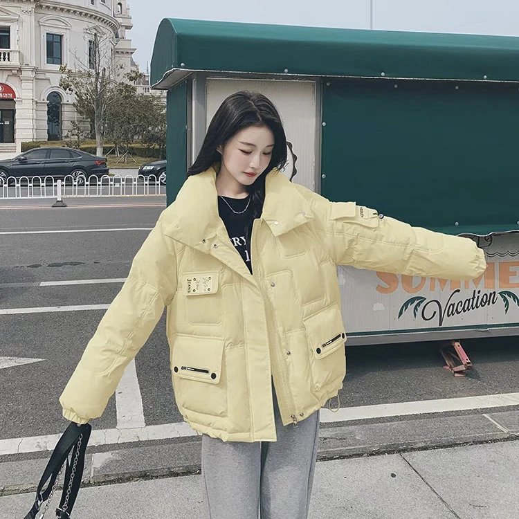 150 冬季新款韩版宽松加厚面包服外套时尚百搭ins保暖（FD31）