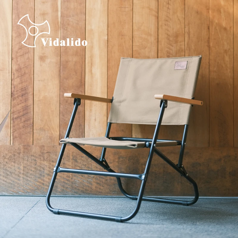 Vidalido户外露营英军椅休闲折叠椅浪人折叠便携收纳工艺铝合金椅
