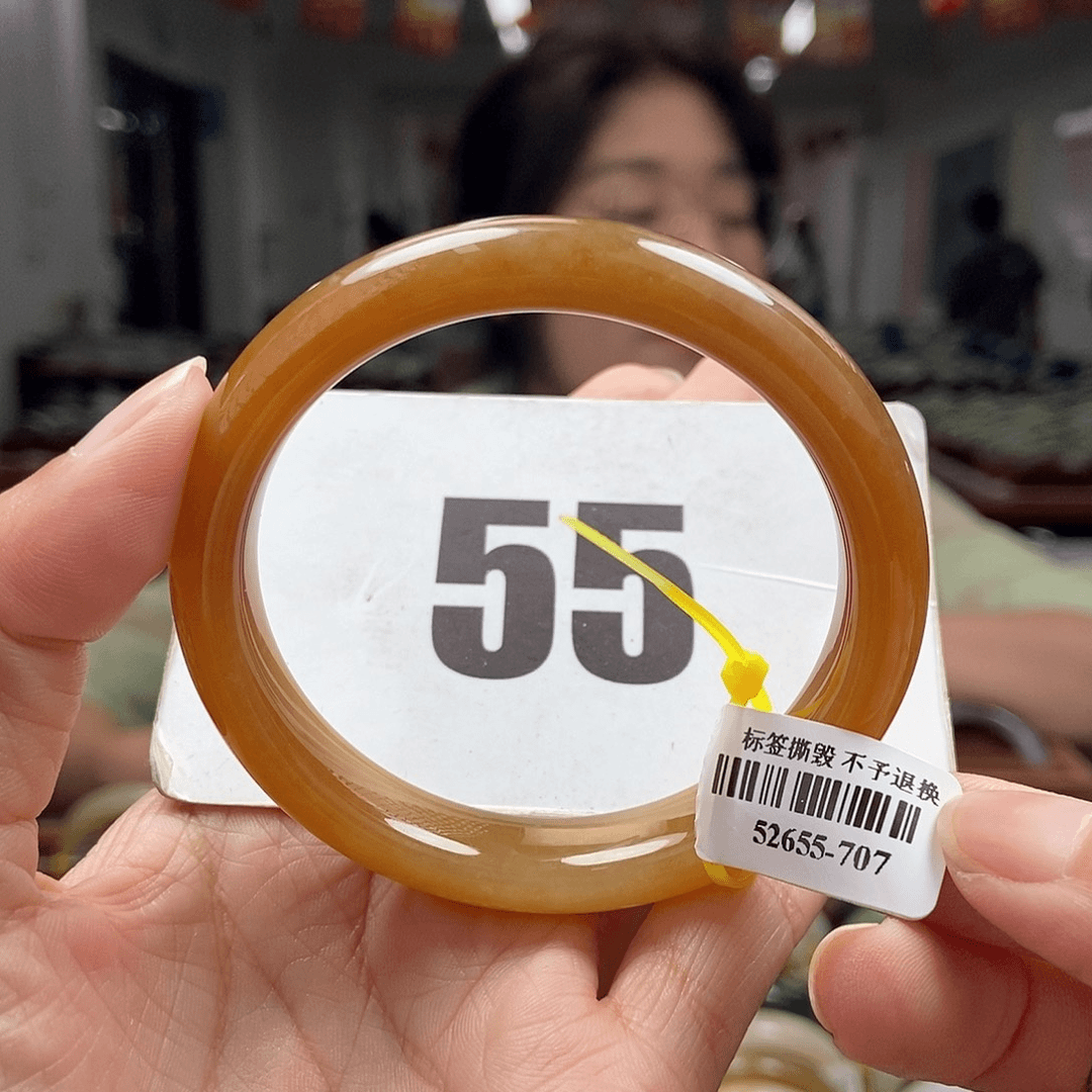 和田玉手镯未镶嵌54 55