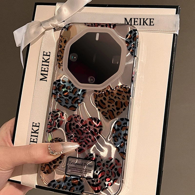 适用华为Mate60RS非凡大师手机壳新款高级爱心豹纹女款全包防摔潮