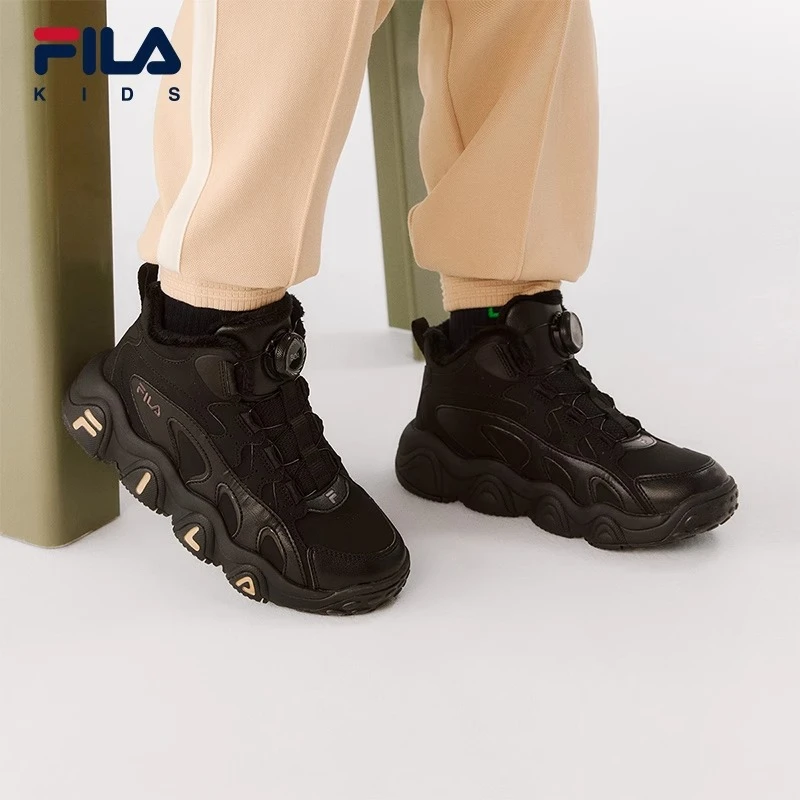 【斐乐儿童】2025冬季中大童儿童潮流舒适百搭轻便棉鞋K55B443901