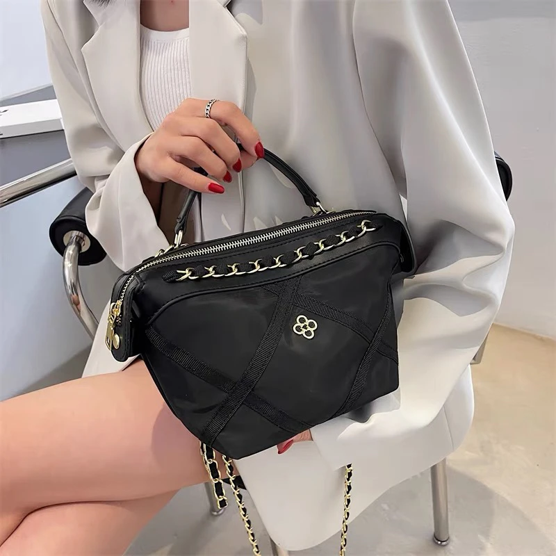 新款17163百搭单肩小众肩包女士菱格韩版洋气时尚网红小香风包