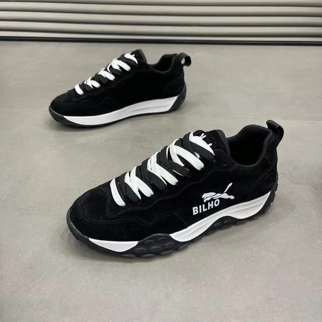 2024秋冬新款潮牌阿甘鞋男士时尚百搭休闲鞋轻奢显瘦复古潮鞋透气