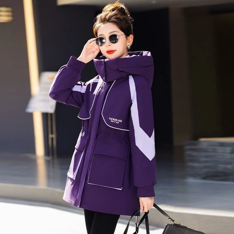 冲锋衣女款秋冬季2025年新款时尚洋气派克服流行爆款