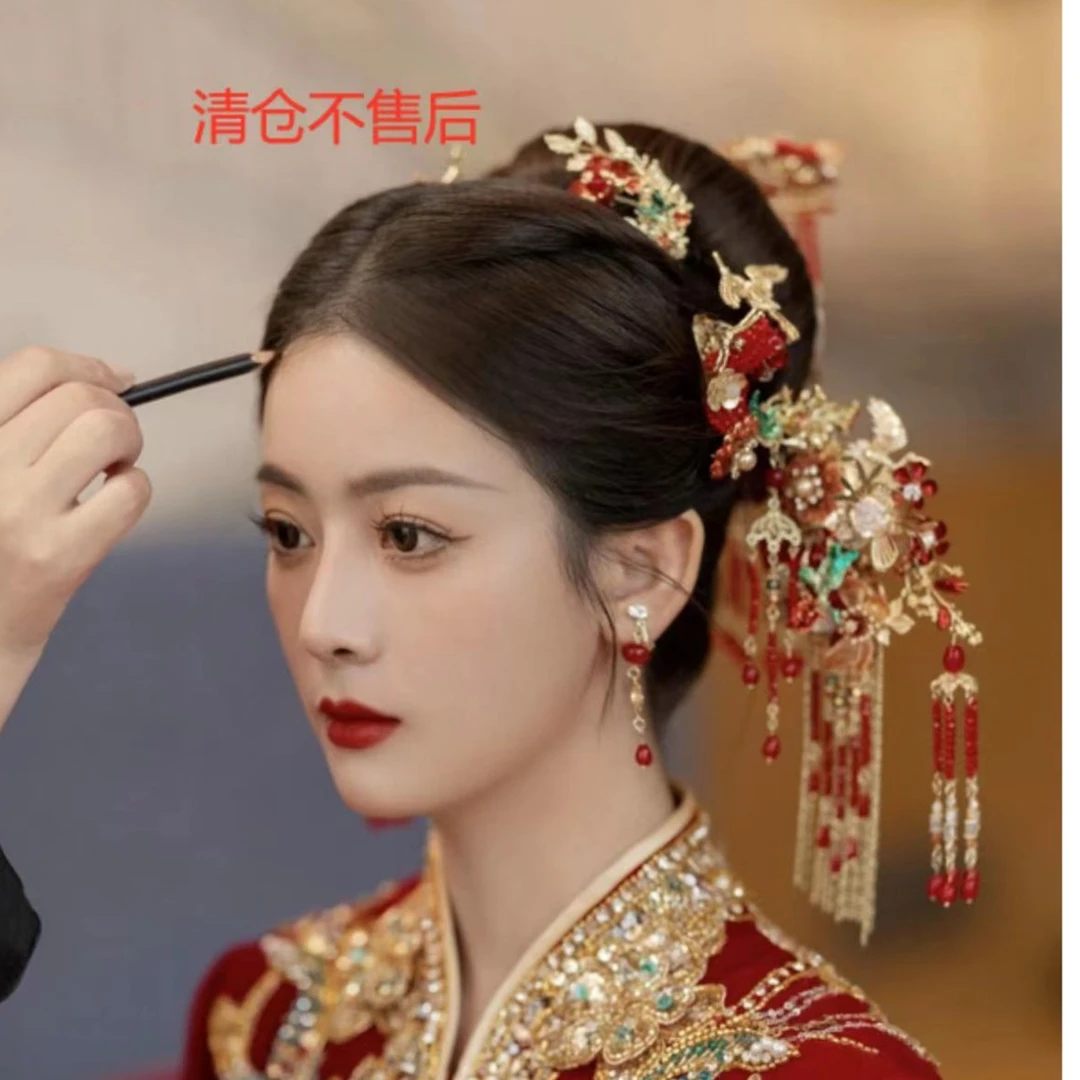 非金属仿珍珠婚庆饰品 新款古装饰品X823（no退）