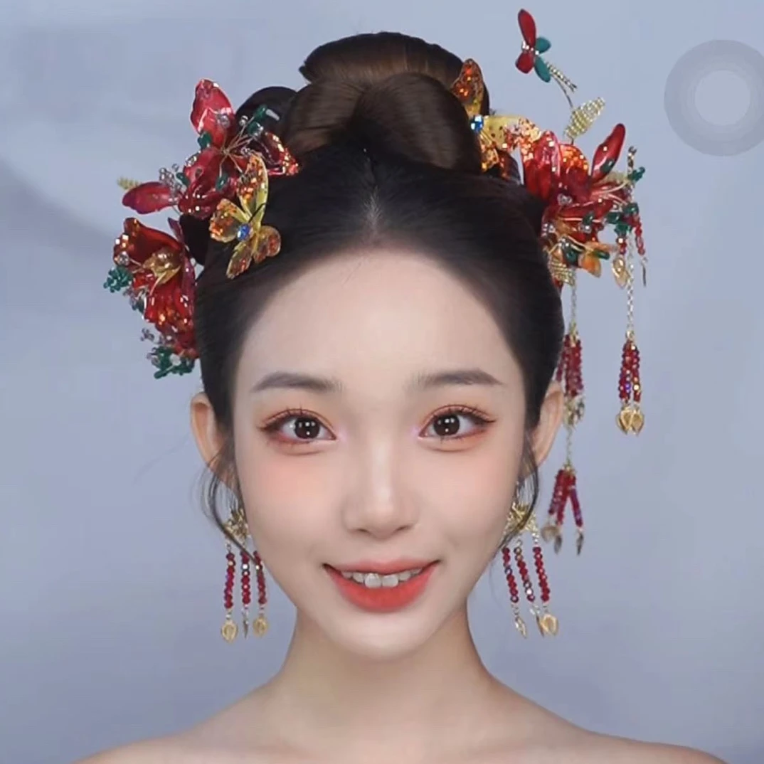 非金属婚庆饰品 新中式精美蜻蜓饰品X1315