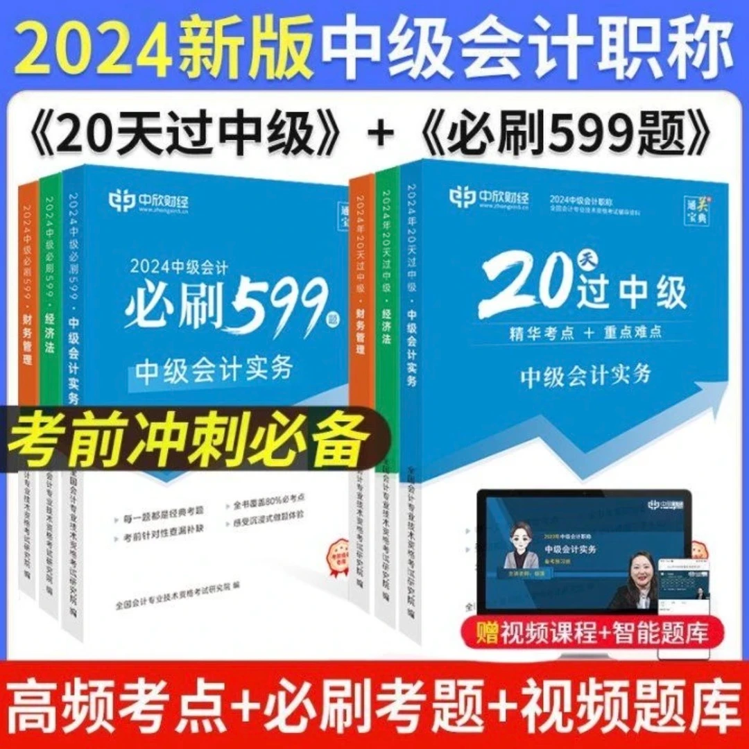 中欣-20天过中级教辅(20天知识点＋必刷599题）