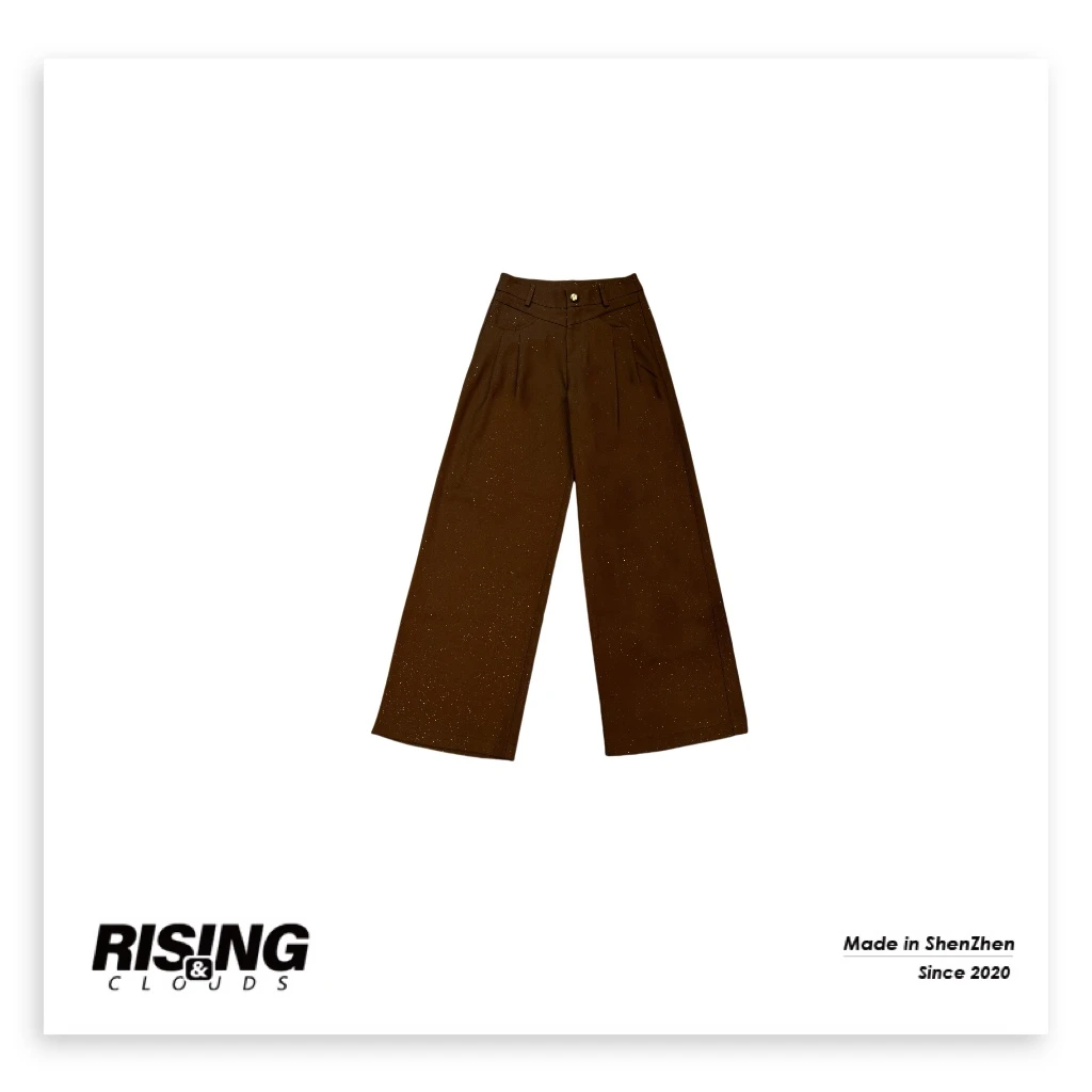 RISING&CLOUDS【小云姐】深圳南油秋冬”显瘦百搭休闲直筒裤"080368