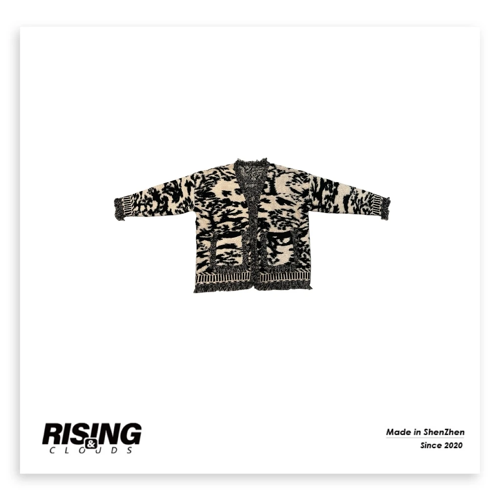 RISING&CLOUDS【云纹】深圳南油流浪丹宁气质百搭熊猫外套090362