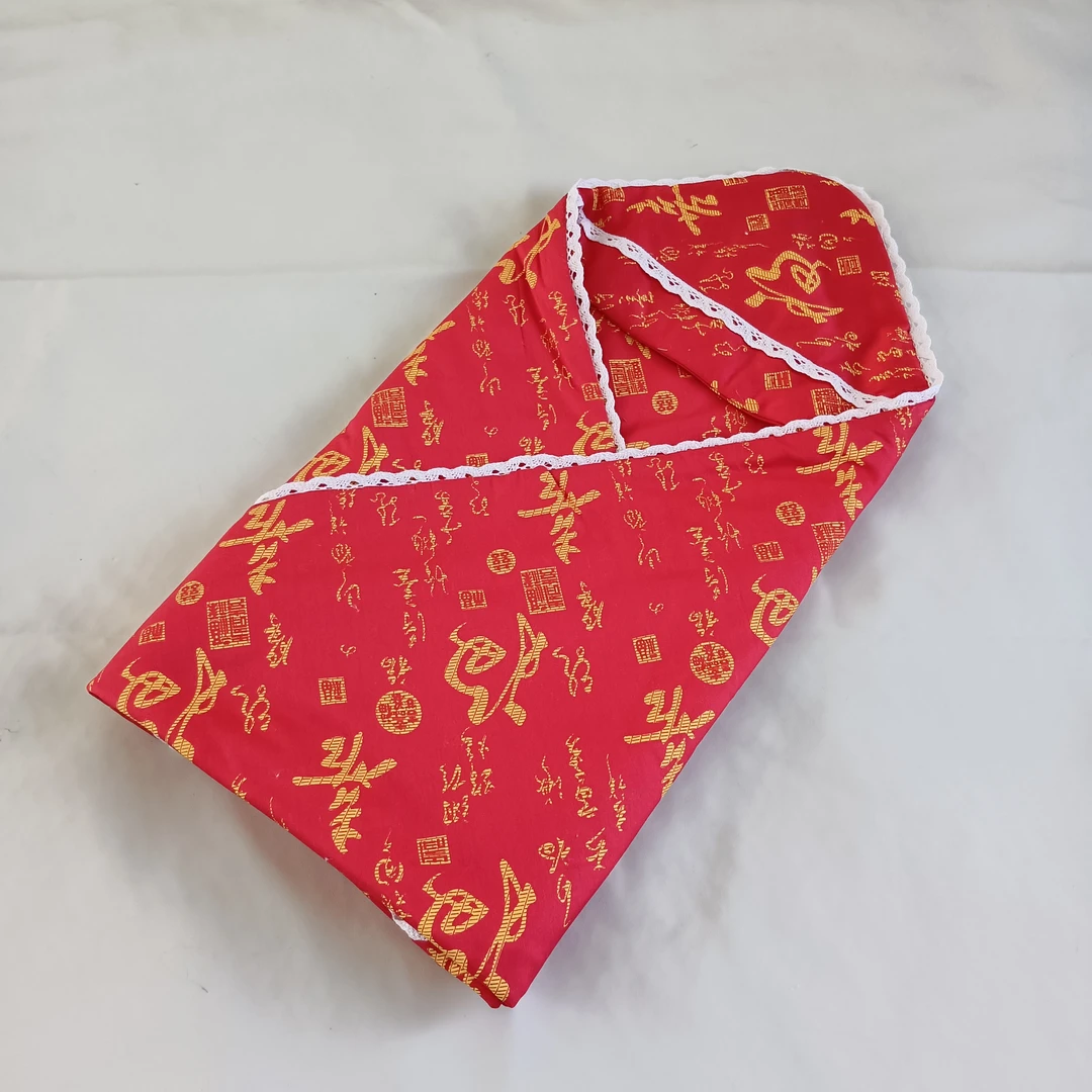 定做婴儿抱被可脱胆手工棉花被加厚新生儿产房抱被春夏薄款