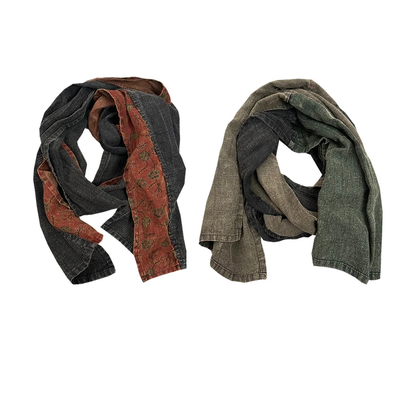 新款时尚户外休闲百搭纯色秋冬女围巾保暖冬季加厚经典