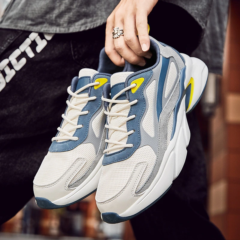 新款大码男鞋45网面透气46加宽百搭运动休闲跑步鞋47厚底老爹鞋48