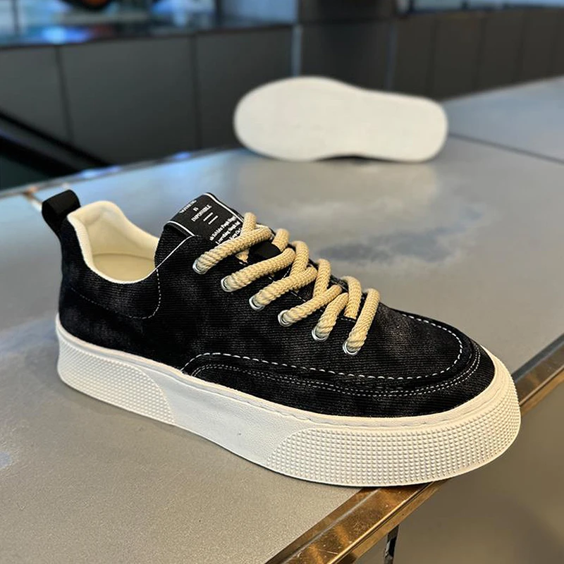 大码透气休闲板鞋45男士帆布鞋潮流46低帮47百搭加肥加宽48码50码
