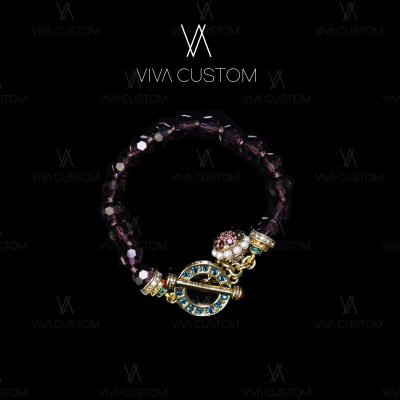 铜合金合成锆石手链 （HD系列）气质高级感小花手链