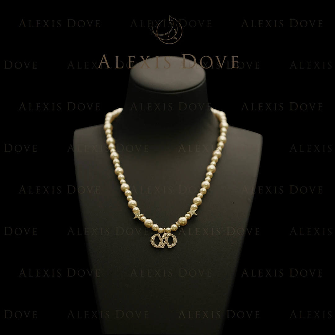 合金耳饰 时尚经典优雅气质星光璀璨项链X