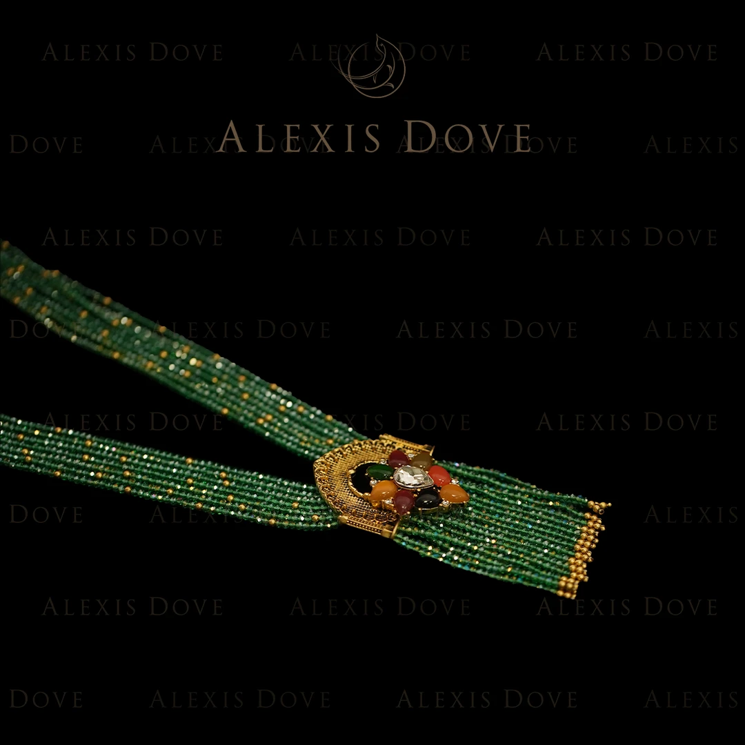 合金项链 （精工）复古森系优雅气质枝蔓流苏项链M