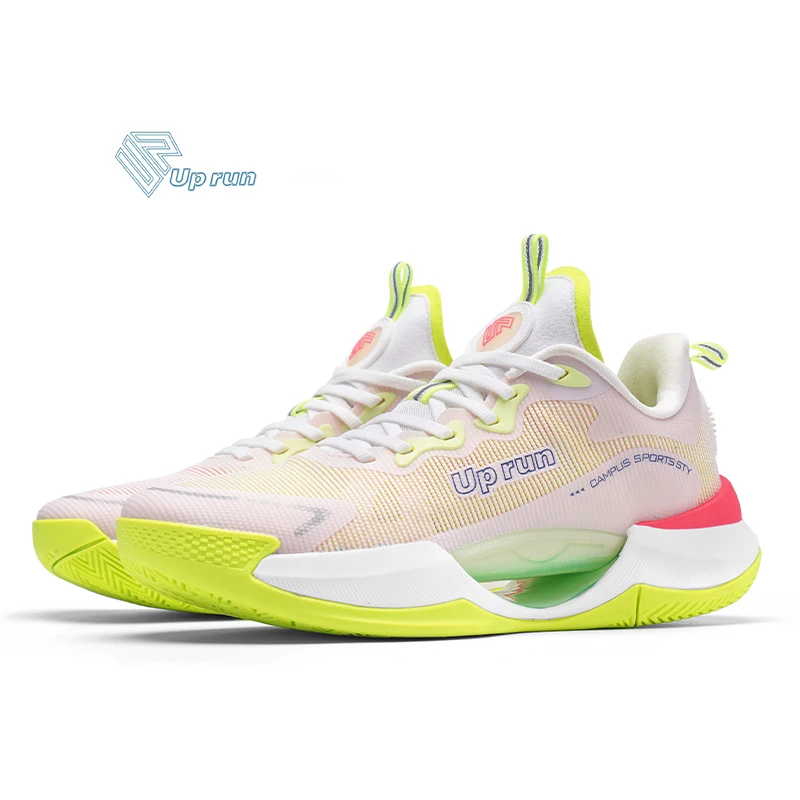 Up run夏季科技网面透气球鞋低帮实战篮球鞋休闲轻便缓震时尚